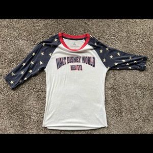 Walt Disney baseball style tshirt